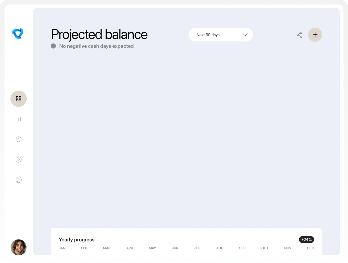 Finance dashboard interface design